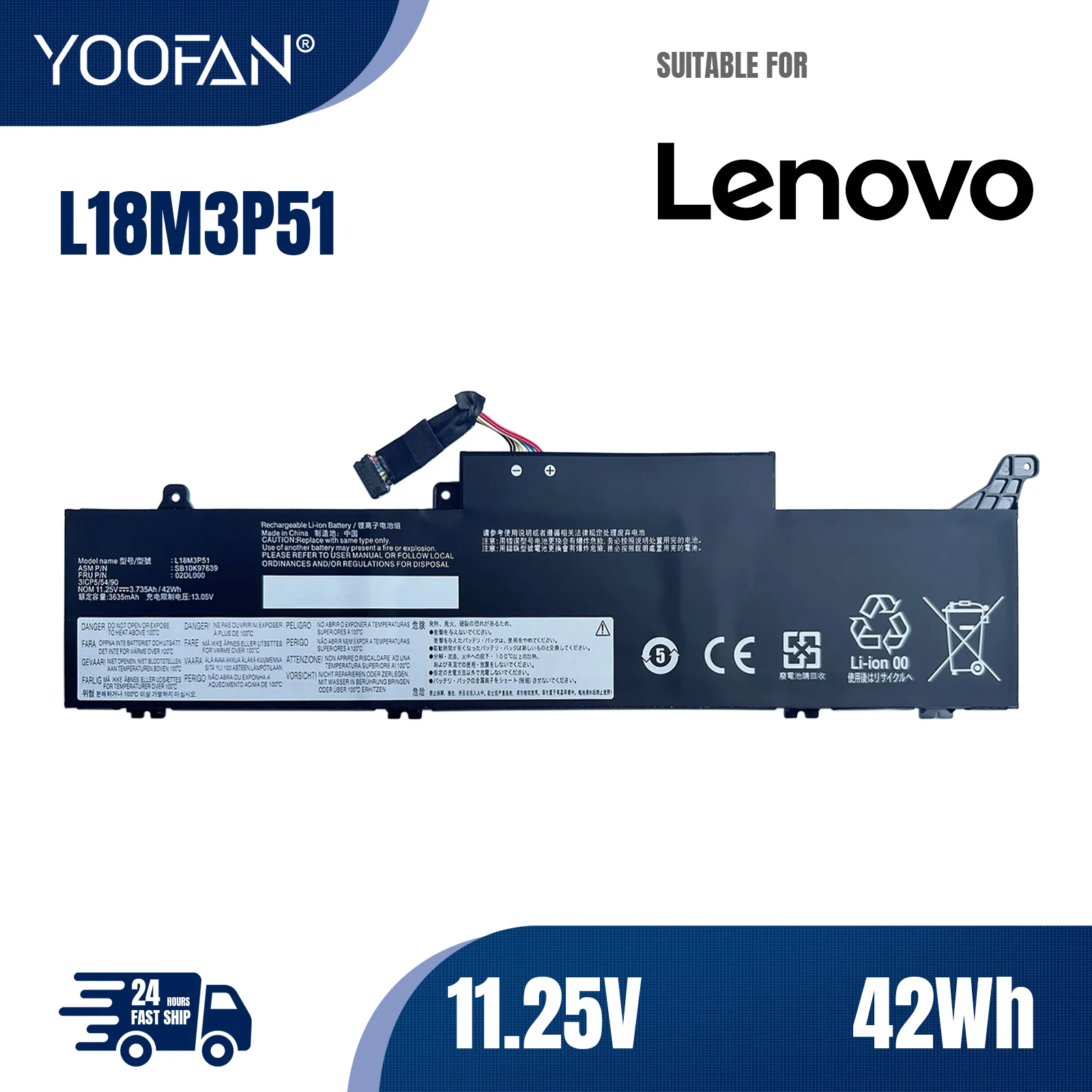 YOOFAN L18M3P51 L18M3P52 батарея del ordenador portátil для Lenovo ThinkPad E490S 02DL000 SB10K97640 02DL002 L18C3P51 L18S3P51
YOOFAN L18M3P51 L18M3P52 батарея del ordenador portátil для Lenovo ThinkPad E490S 02DL000 SB10K97640 02DL002 L18C3P51 L18S3P51