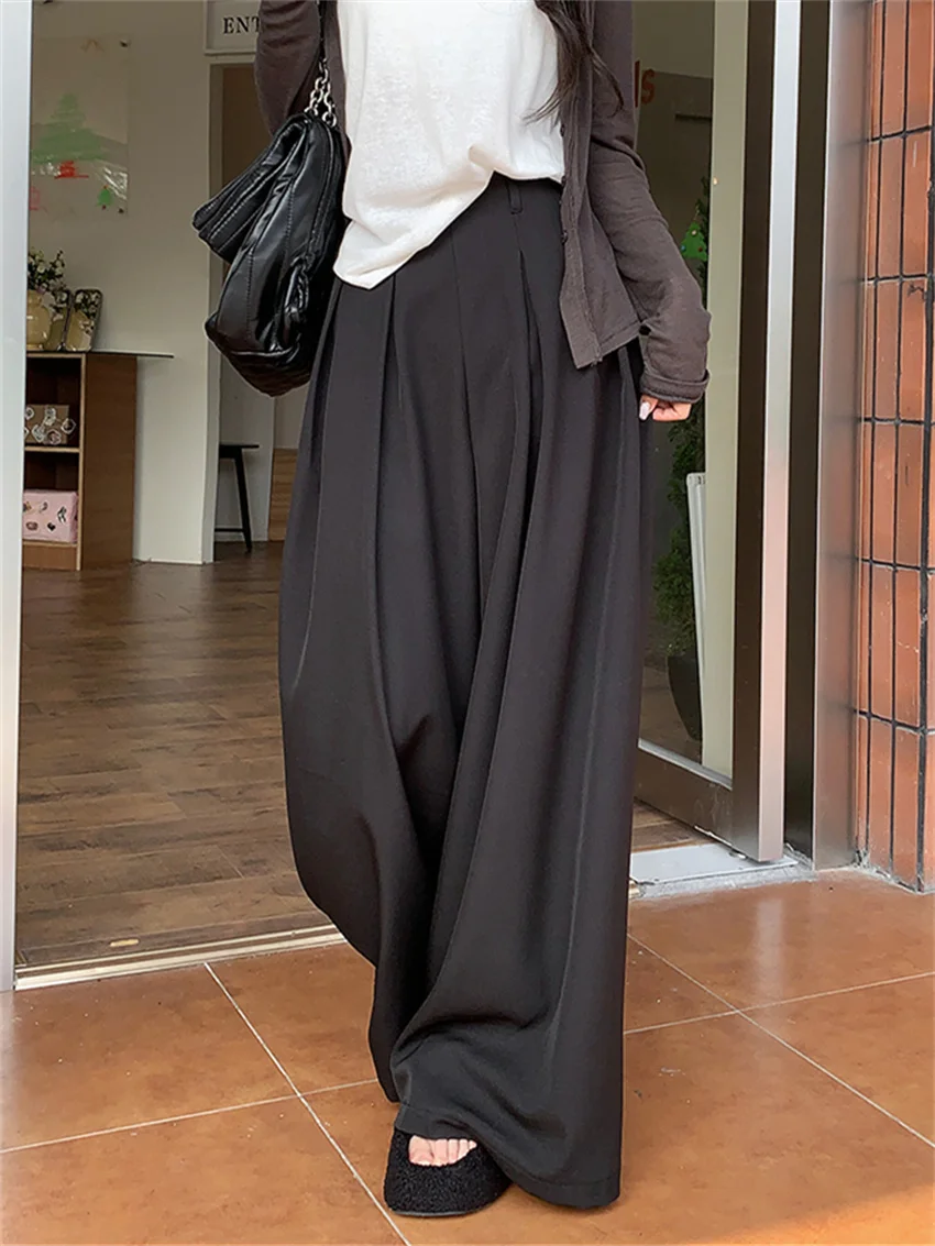 PLAMTEE 2024 Loose Work Wear Pants Women Wide Leg Straight Casual High Waist Slim New All Match Minimalist Mopping Daily
PLAMTEE 2024 Loose Work Wear Pants Women Wide Leg Straight Casual High Waist Slim New All Match Minimalist Mopping Daily