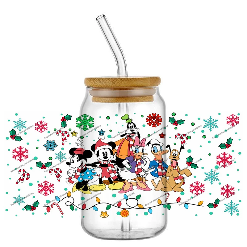 Christmas Gift Mickey Minnie UV DTF Mug Wraps Car Stickers DIY Decals 16oz Libbey Glass Creative Cup Labels
Christmas Gift Mickey Minnie UV DTF Mug Wraps Car Stickers DIY Decals 16oz Libbey Glass Creative Cup Labels