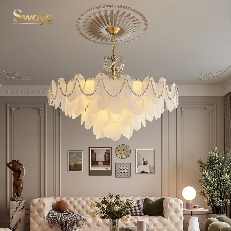 Modern Luxury High-end LED Pendant Lights Glass Postmodern Ceiling Chandeliers Home Decoration Bedroom Dinning Room Lamps Design
Modern Luxury High-end LED Pendant Lights Glass Postmodern Ceiling Chandeliers Home Decoration Bedroom Dinning Room Lamps Design