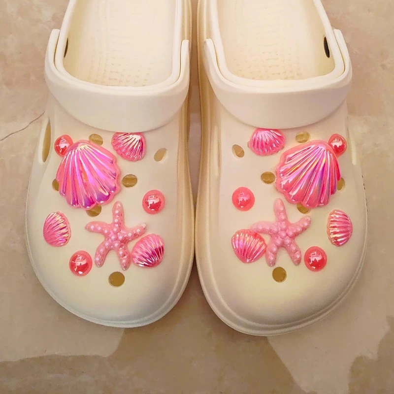 Elegant Quality Charms for Crocs Pearly Shells DIY Shoe Charms Designer Colorful Lovely All-match Sandals Accessories Whole Set
Elegant Quality Charms for Crocs Pearly Shells DIY Shoe Charms Designer Colorful Lovely All-match Sandals Accessories Whole Set