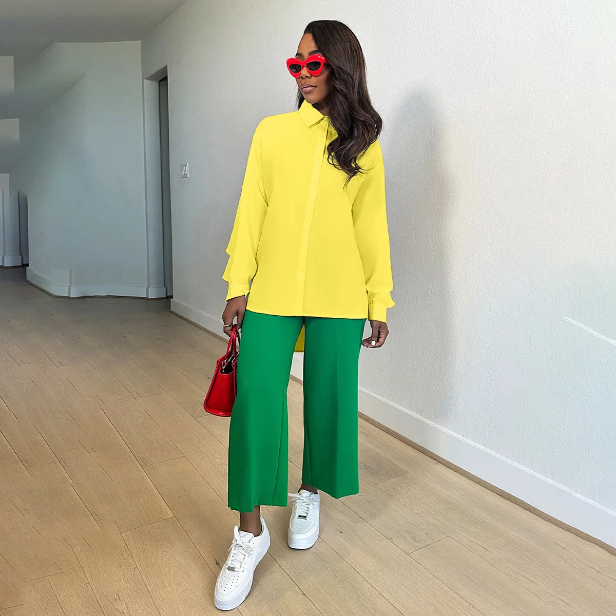 Women Fashion Long Sleeve Loose Irregularly Button-up Blouses Spring and Summer Vintage Lapel Ruffled Casual Shirts Streetwear
Women Fashion Long Sleeve Loose Irregularly Button-up Blouses Spring and Summer Vintage Lapel Ruffled Casual Shirts Streetwear