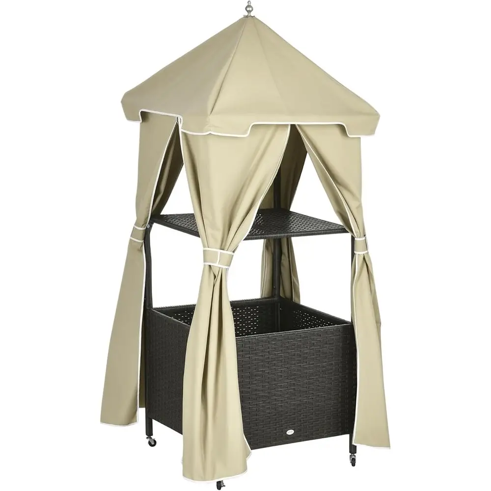 Towel Valet Caddy, Covered Poolside Towel Holder Rack, Shel, Basket, Rolling PE Rattan Wicker Storage on Wheels, Beige
Towel Valet Caddy, Covered Poolside Towel Holder Rack, Shel, Basket, Rolling PE Rattan Wicker Storage on Wheels, Beige