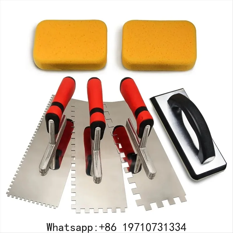 NEW 6pcs Tile Tools,Stainless Steel Square Notched Trowel Set,Grout Float and Grout Sponge for Tiling Installation Grouting
NEW 6pcs Tile Tools,Stainless Steel Square Notched Trowel Set,Grout Float and Grout Sponge for Tiling Installation Grouting