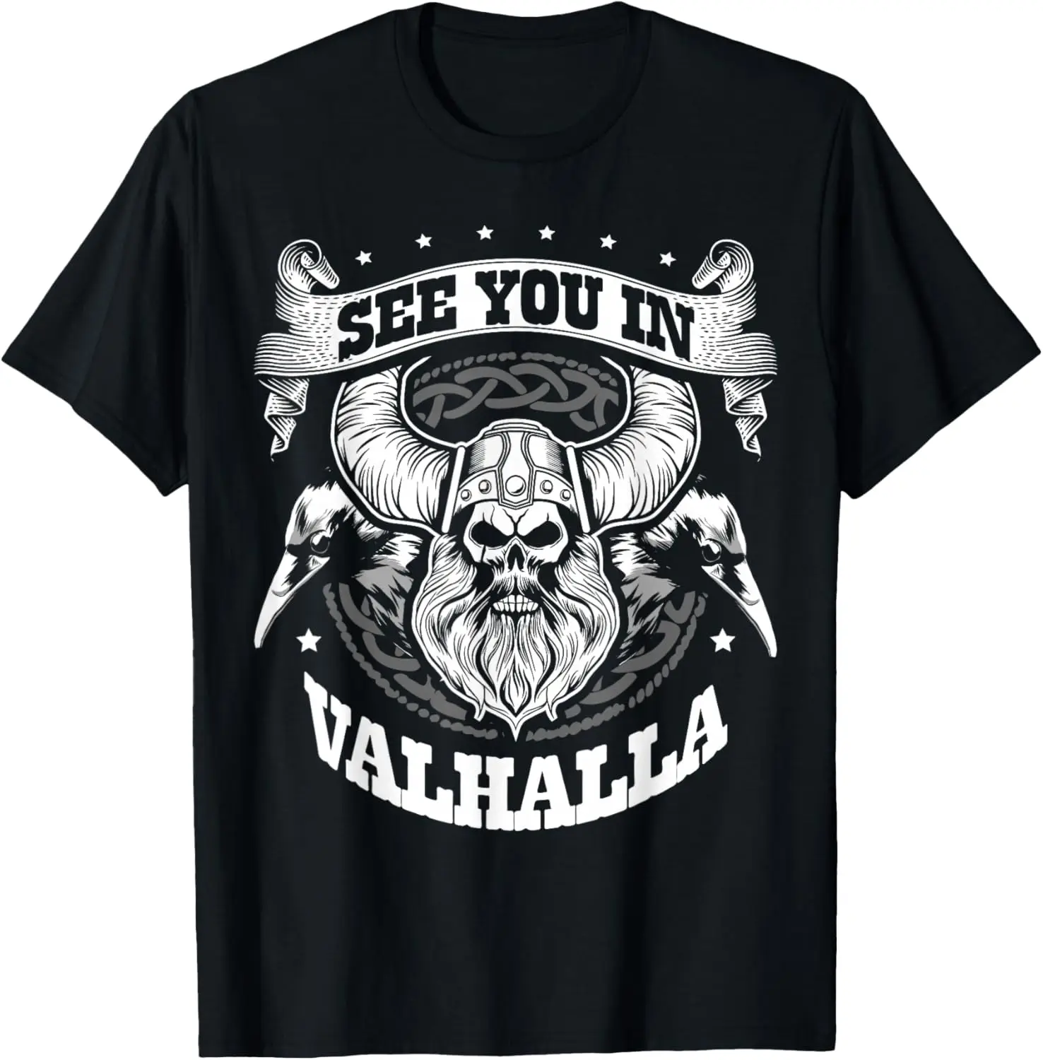 See You in Valhalla Scandinavian Pagan Nordic Warrior T-Shirt 100% Cotton O-Neck Short Sleeve Summer Casual Mens T-shirt
See You in Valhalla Scandinavian Pagan Nordic Warrior T-Shirt 100% Cotton O-Neck Short Sleeve Summer Casual Mens T-shirt