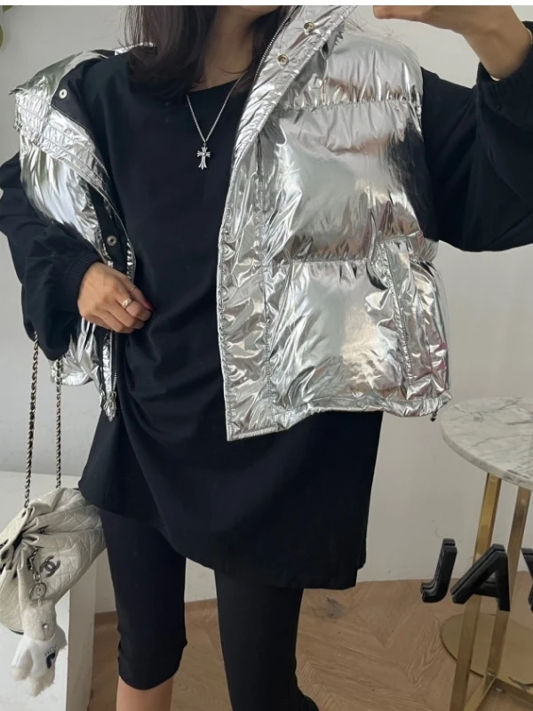 Зимний модный яркий хлопковый жилет, женский свободный жилет с подплечниками, модная круглая молния, повседневная верхняя одежда нео цветов
Зимний модный яркий хлопковый жилет, женский свободный жилет с подплечниками, модная круглая молния, повседневная верхняя одежда нео цветов