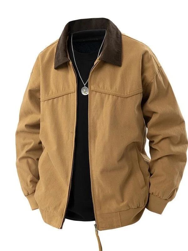 Осенняя верхняя одежда цвета хаки, мужская элитная модная винтажная рабочая одежда с американской талией Detroit, джет свободного покроя, повседневная молодежная одежда
Осенняя верхняя одежда цвета хаки, мужская элитная модная винтажная рабочая одежда с американской талией Detroit, джет свободного покроя, повседневная молодежная одежда