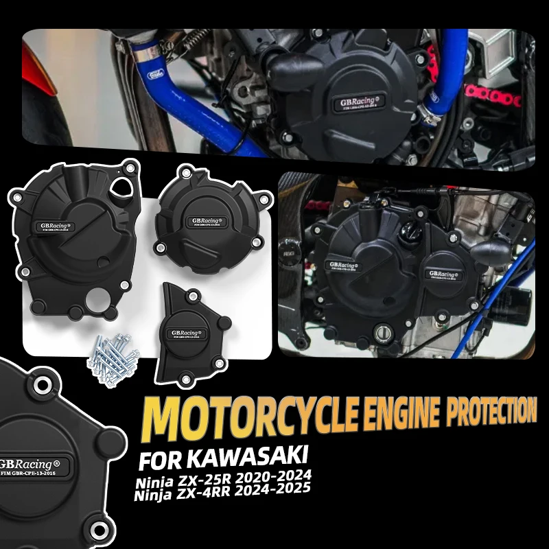 GBRacing V2 accesorios para moto For KAWASAKI Ninja ZX-25R 2020-2024 Ninja ZX-4RR 2024-2026 Alternator/Clutch Engine Cover Set
GBRacing V2 accesorios para moto For KAWASAKI Ninja ZX-25R 2020-2024 Ninja ZX-4RR 2024-2026 Alternator/Clutch Engine Cover Set