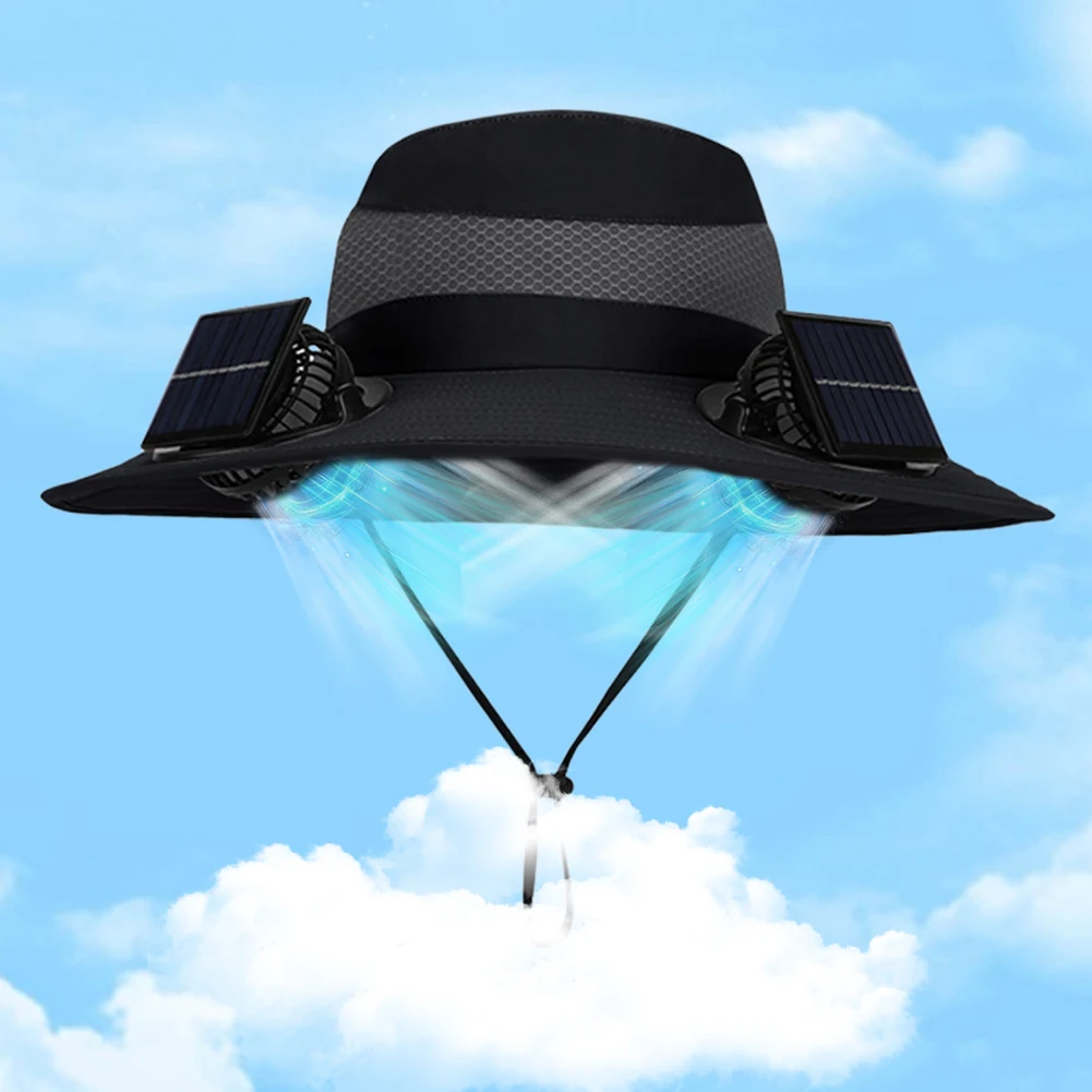 Solar Fan Hat with Solar/Charging Fan Outdoor Wide Brim Sun Hat 3 Modes Sunshade Fishing Hat for Outdoor Riding Hiking Fishing
Solar Fan Hat with Solar/Charging Fan Outdoor Wide Brim Sun Hat 3 Modes Sunshade Fishing Hat for Outdoor Riding Hiking Fishing