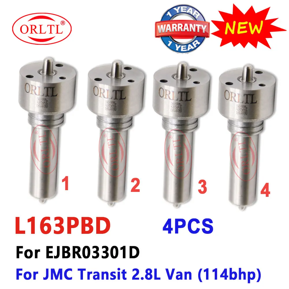 4 PCS ORLTL L163PBD Injector Repair Kits Nozzle L163PBA Diesel Fuel Sprayer L163PRD For JMC Transit EJBR03301D
4 PCS ORLTL L163PBD Injector Repair Kits Nozzle L163PBA Diesel Fuel Sprayer L163PRD For JMC Transit EJBR03301D