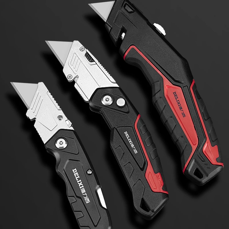 Delixi Art Knife Telescopic Wallpaper Knife Trapezoidal Blade Telescopic Folding
Delixi Art Knife Telescopic Wallpaper Knife Trapezoidal Blade Telescopic Folding