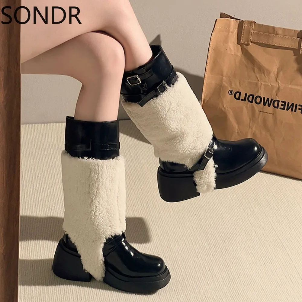 Womens Round Toe Mid Calf Boots Detachable Fur Tube Platform High Heel Warm Winter Shoes Knight New 2024
Womens Round Toe Mid Calf Boots Detachable Fur Tube Platform High Heel Warm Winter Shoes Knight New 2024