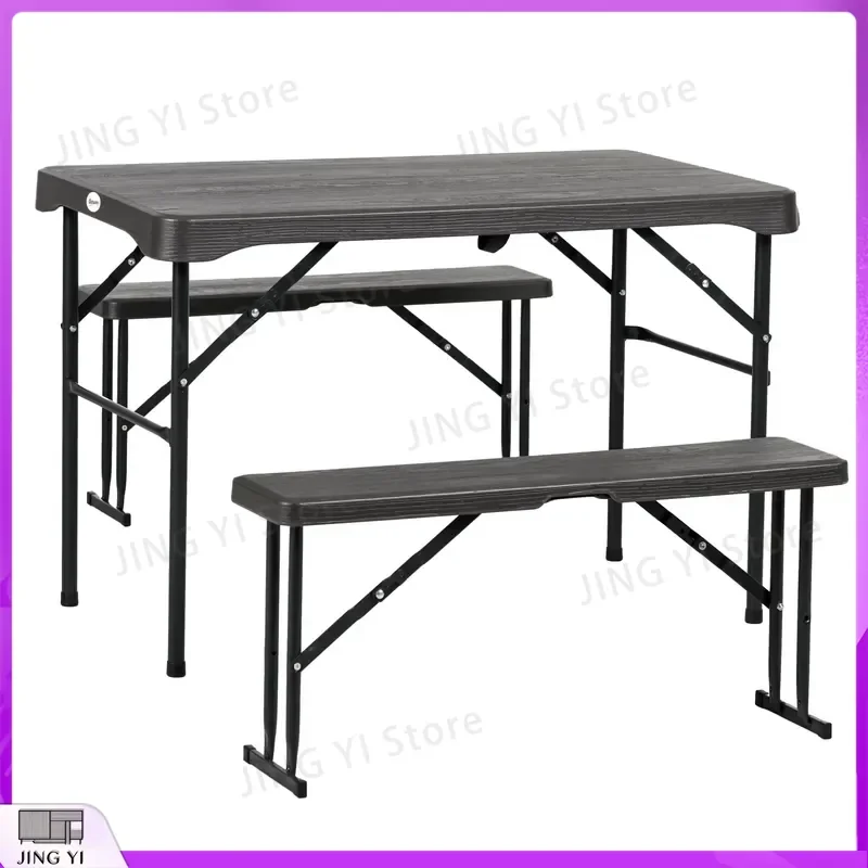 Folding Picnic Table with 2 Benches 3-Piece Portable Outdoor Dining Set for 4 People Garden Camping Table Set
Folding Picnic Table with 2 Benches 3-Piece Portable Outdoor Dining Set for 4 People Garden Camping Table Set