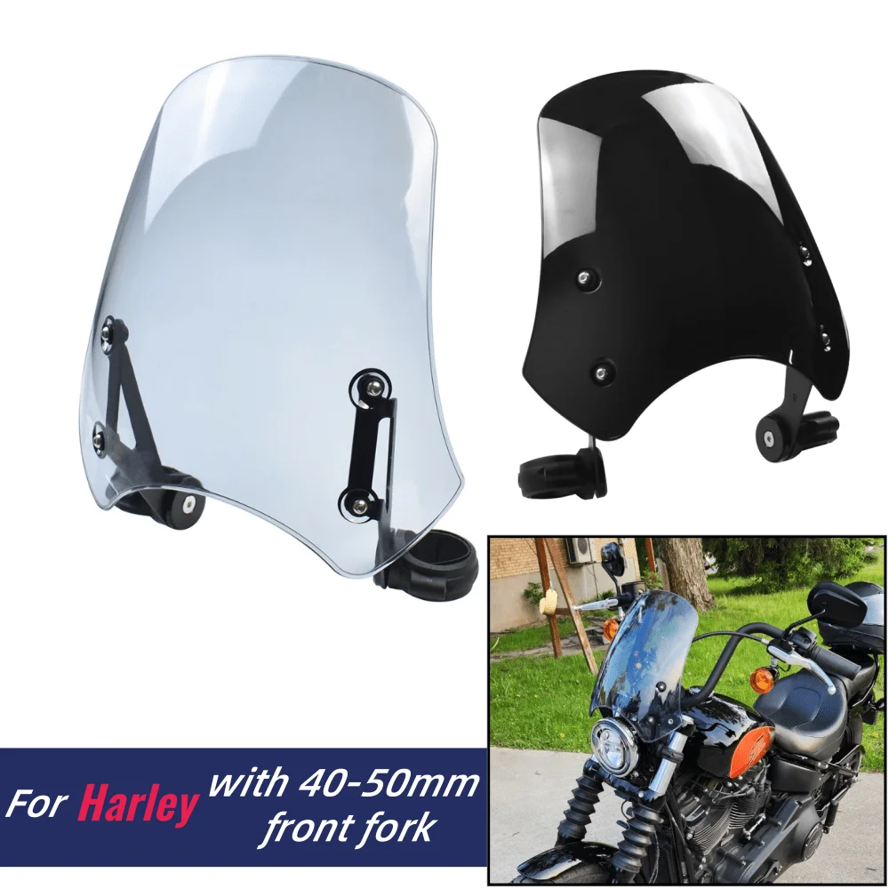 FXSTC Softail Custom Windshield Windscreen For For Harley FXDC Wide Super Glide 40-50mm Front Fork Air Wind Deflectors
FXSTC Softail Custom Windshield Windscreen For For Harley FXDC Wide Super Glide 40-50mm Front Fork Air Wind Deflectors