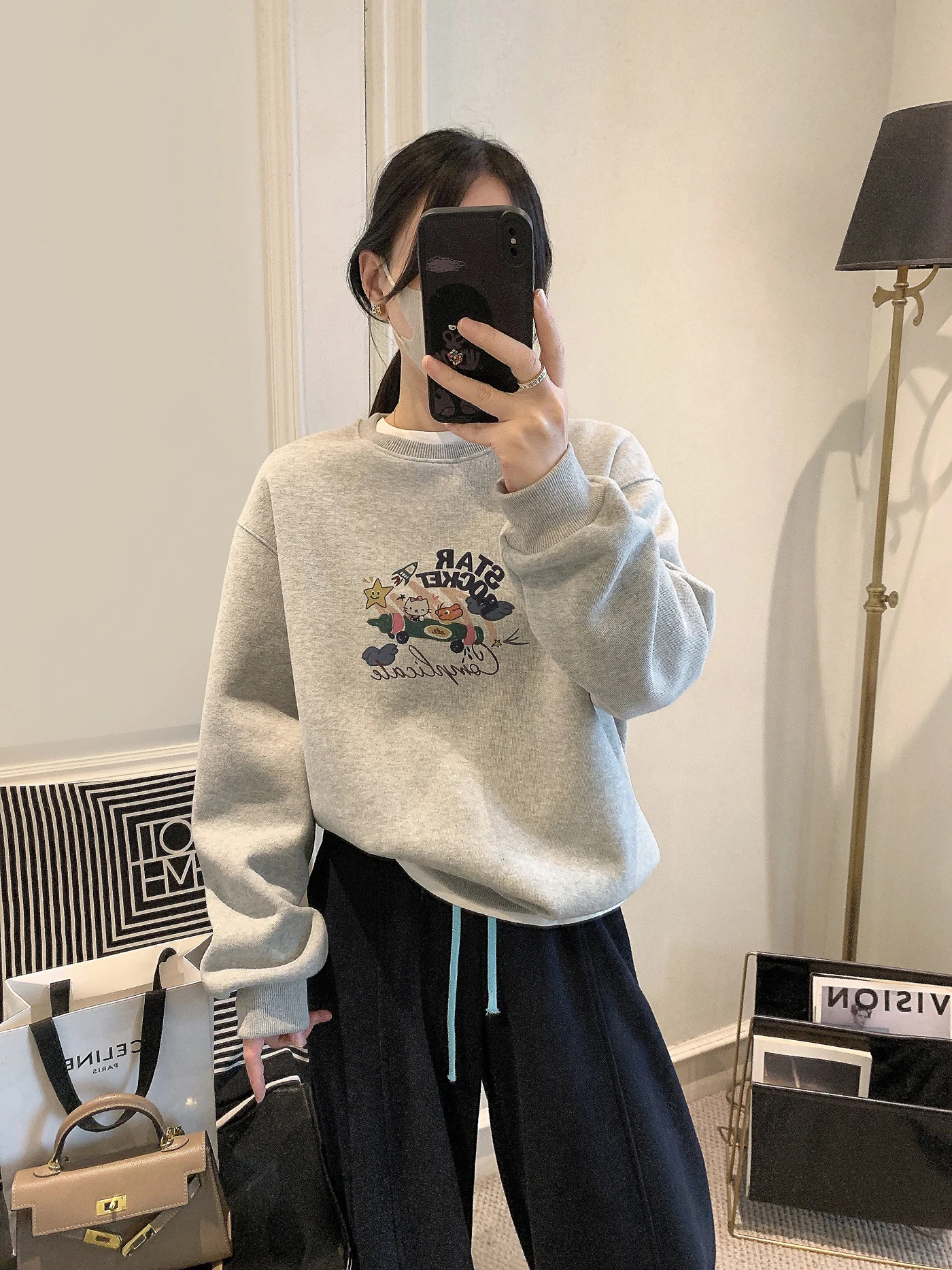 Thickened Fleece Hoodie Women's Fashionable round Neck Spring Autumn New Style Korean Version Versatile Youthful Trendy Top
Thickened Fleece Hoodie Women's Fashionable round Neck Spring Autumn New Style Korean Version Versatile Youthful Trendy Top