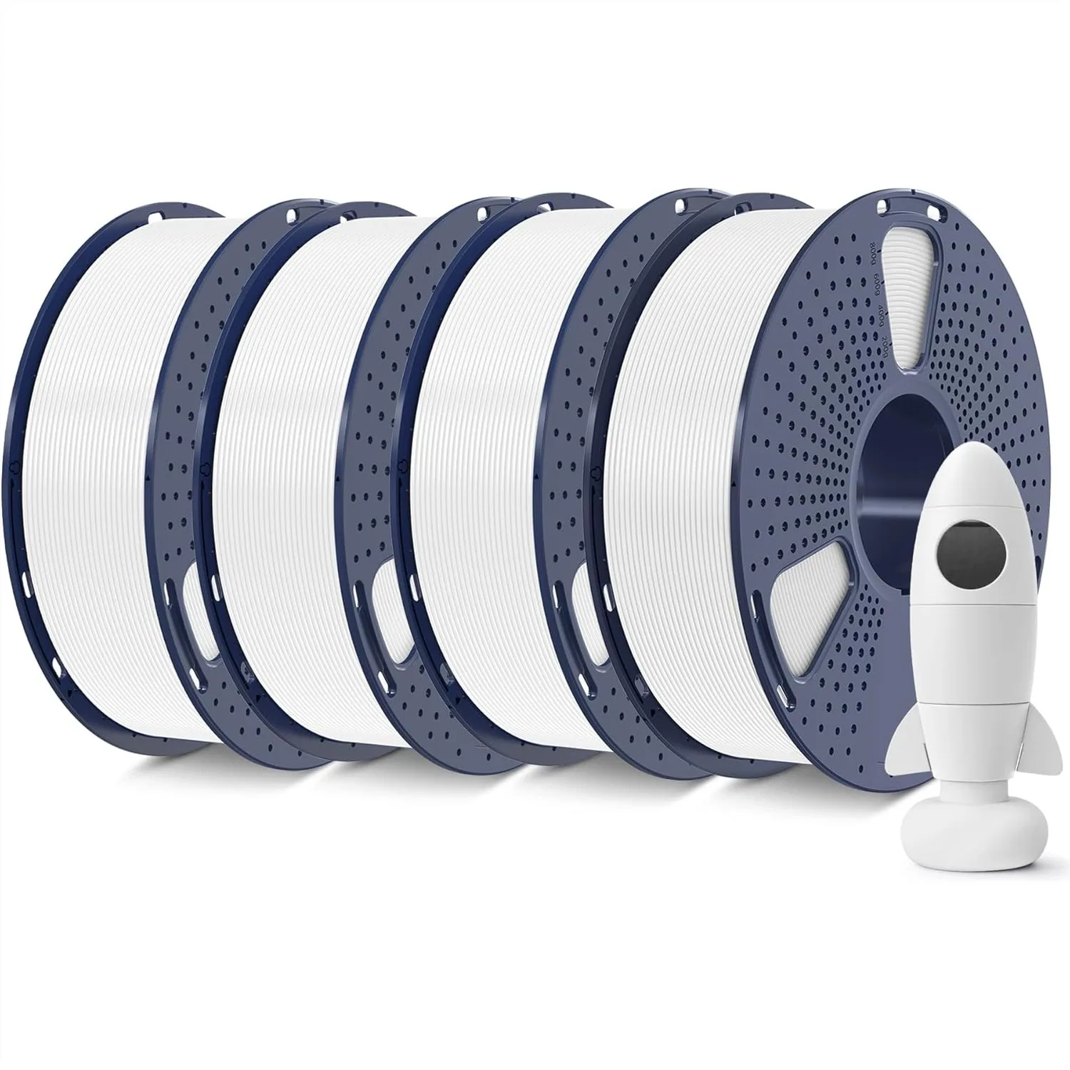 Matte PLA 3D Printer Filament Bundle 1.75mm, Neatly Wound with Smooth Matte Finish, 4 Spools of 1kg Each (2.2lbs), White*4, for
Matte PLA 3D Printer Filament Bundle 1.75mm, Neatly Wound with Smooth Matte Finish, 4 Spools of 1kg Each (2.2lbs), White*4, for
