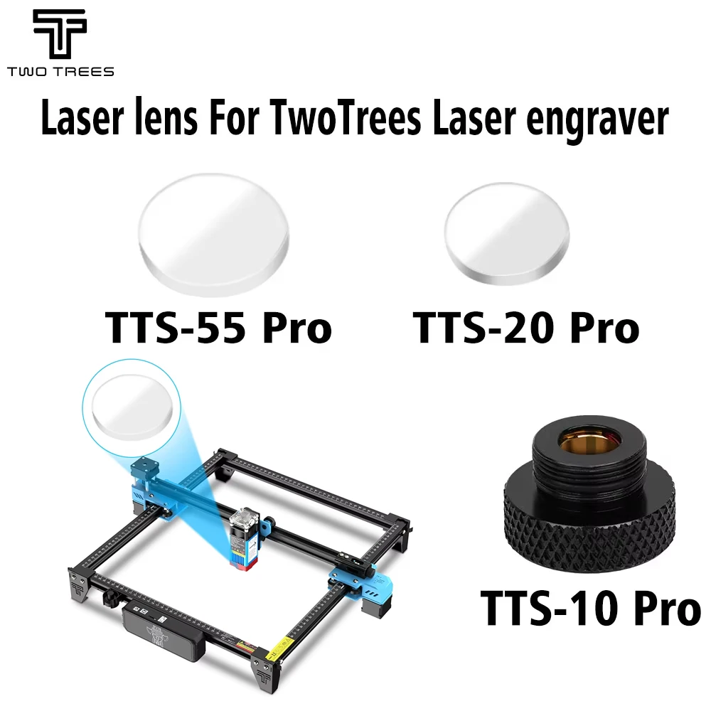 Линзы для лазерной гравировальной машины Twotrees, лазерные линзы для TTS-55Pro TTS-10Pro TTS-20Pro, сменные линзы серии TS2
Линзы для лазерной гравировальной машины Twotrees, лазерные линзы для TTS-55Pro TTS-10Pro TTS-20Pro, сменные линзы серии TS2