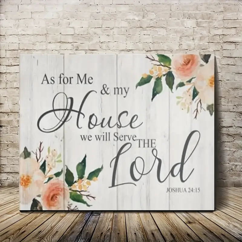 1pc No Framed, As For Me And My House We Will Serve The Lord Joshua Canvas Print, Canvas Decor Wall Art For Bedroom Living R
1pc No Framed, As For Me And My House We Will Serve The Lord Joshua Canvas Print, Canvas Decor Wall Art For Bedroom Living R