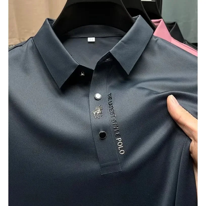 High End Brand Men's ort Sve irt Summer Faion Cool Feeling Triacetate Fiber CleanFit Sle Ciwalk Suitable 
High End Brand Men's ort Sve irt Summer Faion Cool Feeling Triacetate Fiber CleanFit Sle Ciwalk Suitable