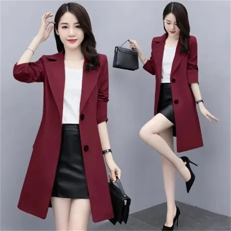 2025 New Elegant Loose Women's Trench Coat Spring Autumn Medium-length Fashion Female Windbreaker Jacket Outerwear
2025 New Elegant Loose Women's Trench Coat Spring Autumn Medium-length Fashion Female Windbreaker Jacket Outerwear