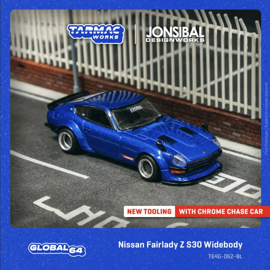 Tarmac Works 1:64 Nissan Fairlady Z S30 Widebody (Jonsibal Designworks) Синяя литая модель автомобиля (с хромированным хеджбоксом) В наличии
Tarmac Works 1:64 Nissan Fairlady Z S30 Widebody (Jonsibal Designworks) Синяя литая модель автомобиля (с хромированным хеджбоксом) В наличии