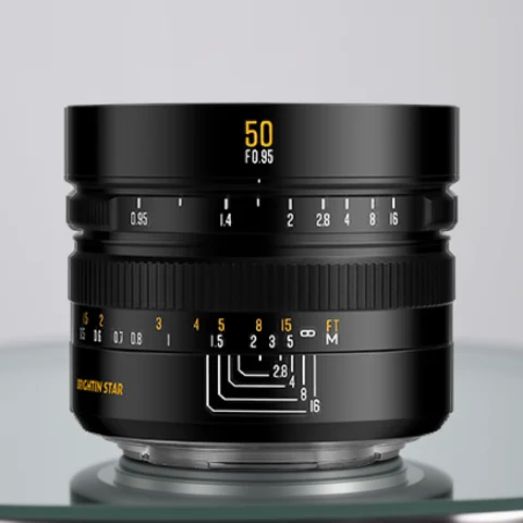Brightin Star 50mm F0.95 APS-C Mirrorless Digital Camera Lens Portrait for Sony E ZVE10 Fujifilm XF  Canon M Nikon Z Canon RF-S