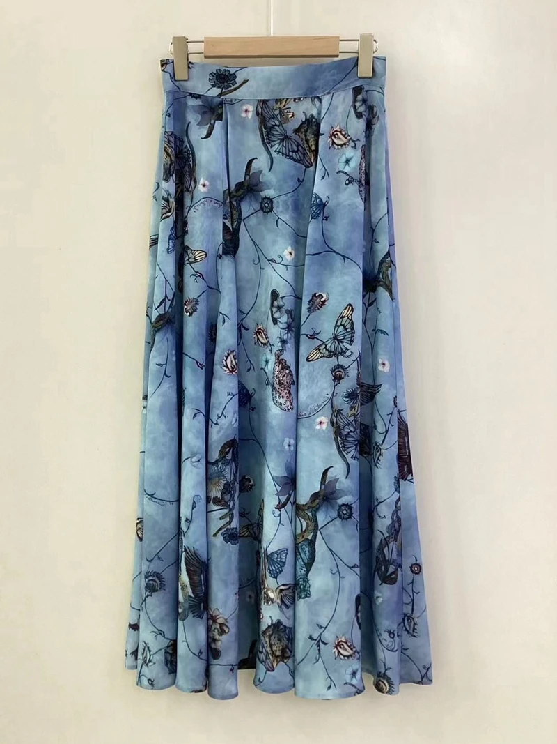 Half skirt women's summer new high-end comfortable texture silky smooth skin friendly light blue printed lace half skirt
Half skirt women's summer new high-end comfortable texture silky smooth skin friendly light blue printed lace half skirt