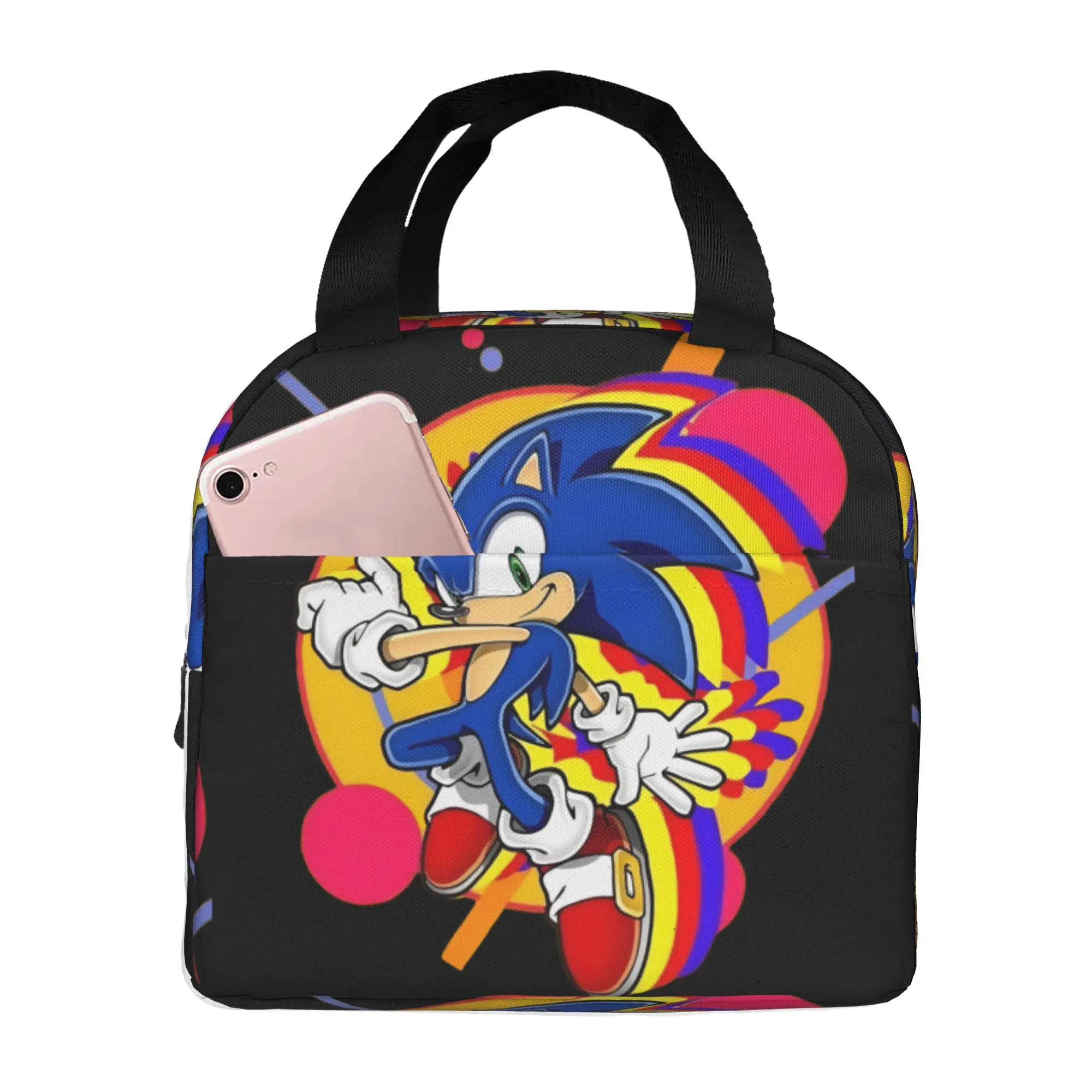 Custom S-Soniced Thermal Insulated Lunch Bags Women Men Cool Anime Portable Lunch Tote for Work School Travel Storage Food Box
Custom S-Soniced Thermal Insulated Lunch Bags Women Men Cool Anime Portable Lunch Tote for Work School Travel Storage Food Box