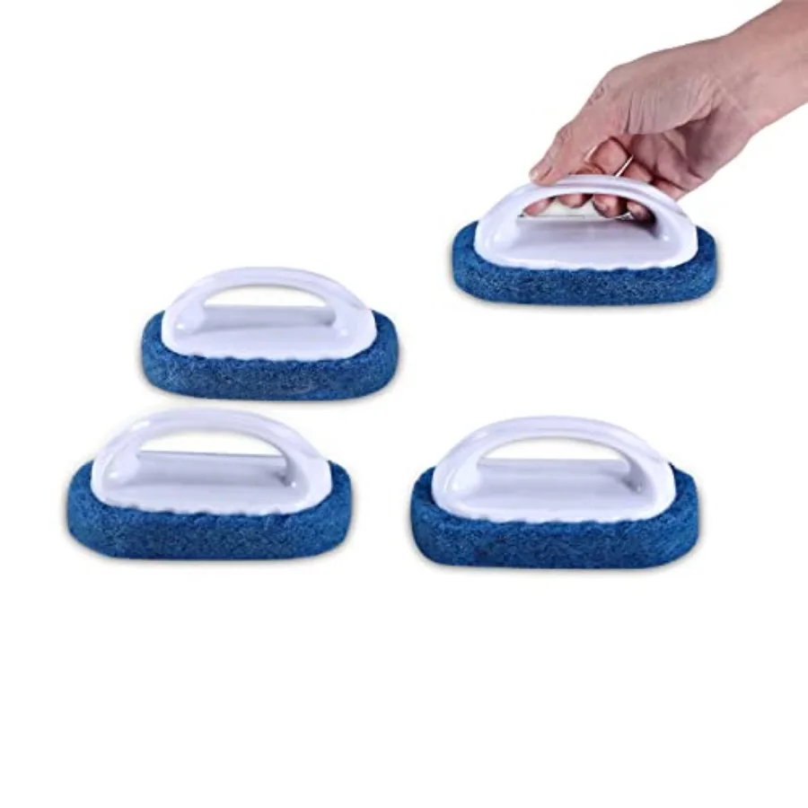 Scouring Pad Brush kit 4 Pieces, Cleaning Brush with Handle, Dish Scrub Brush, Bathroom Brush, Sink Scrub Brush
Scouring Pad Brush kit 4 Pieces, Cleaning Brush with Handle, Dish Scrub Brush, Bathroom Brush, Sink Scrub Brush