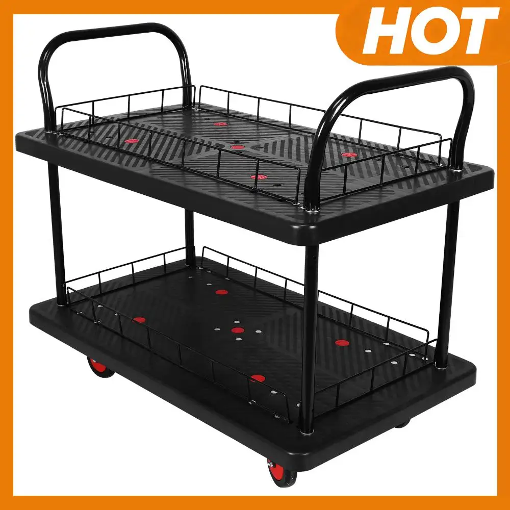 2 Tier Utility Cart 880lbs Capacity Multipurpose Mobile Utility Cart with Wheels for Warehouse/Garage/Cleaning/Manufacturing
2 Tier Utility Cart 880lbs Capacity Multipurpose Mobile Utility Cart with Wheels for Warehouse/Garage/Cleaning/Manufacturing