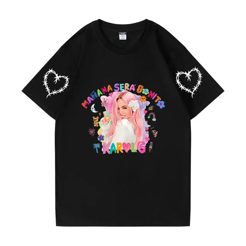 Singer Karol G Manana Sera Bichota Graphic T Shirt Men Women Fashion Aesthetic T-shirt Male High Quality Cotton Oversized Tshirt
Singer Karol G Manana Sera Bichota Graphic T Shirt Men Women Fashion Aesthetic T-shirt Male High Quality Cotton Oversized Tshirt