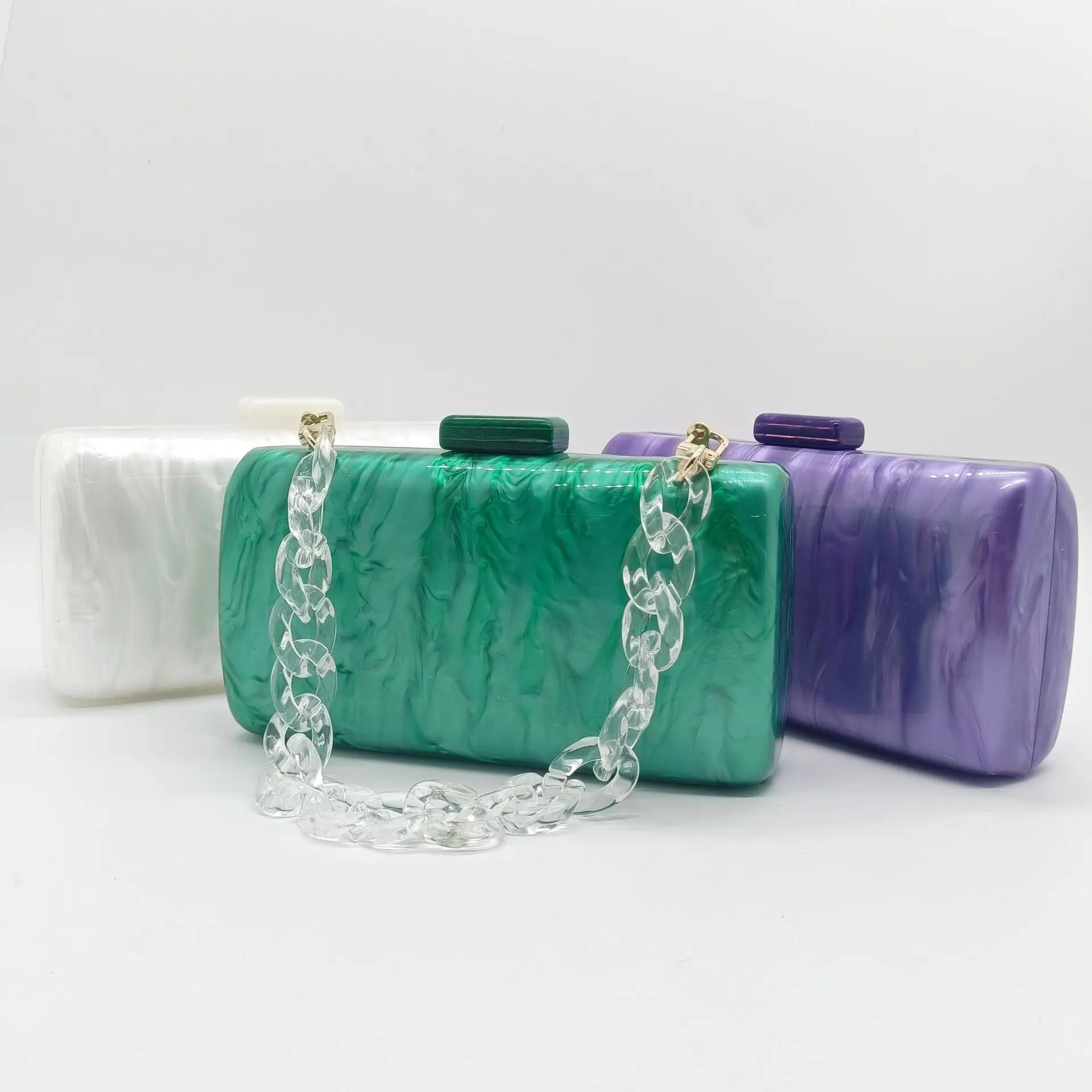 Wedding Banquet Small One Shoulder Women's Messenger Bag Fashionable Summer Pearlescent Acrylic Color Pressing Bag Sac De Soirée
Wedding Banquet Small One Shoulder Women's Messenger Bag Fashionable Summer Pearlescent Acrylic Color Pressing Bag Sac De Soirée