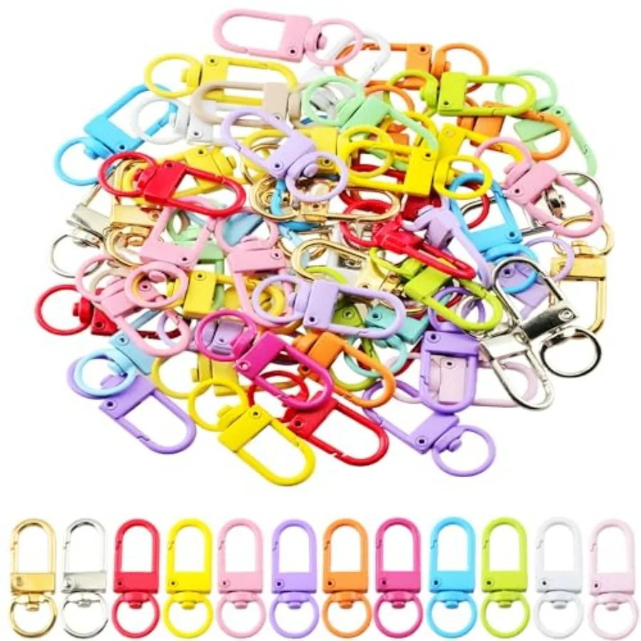 Keychain clip 60pcs Swivel Snap Lobster Claw Keychain Clasps Lanyard Hardware Key Chain Hooks for Bag Charm
Keychain clip 60pcs Swivel Snap Lobster Claw Keychain Clasps Lanyard Hardware Key Chain Hooks for Bag Charm