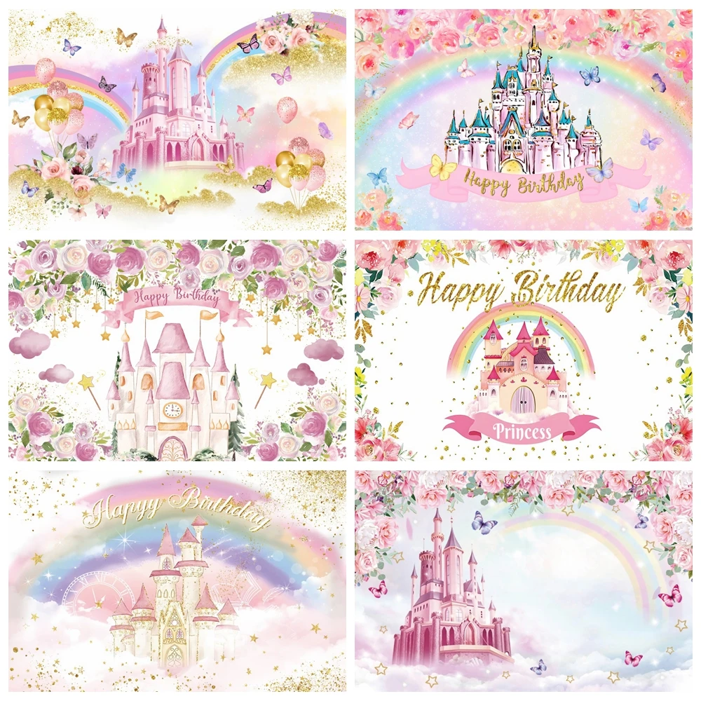 Flower Castle Girl Birthday Party Backdrop Princess Floar Butterfly Baby Shower Photo Photography Background Decor Banner Poster
Flower Castle Girl Birthday Party Backdrop Princess Floar Butterfly Baby Shower Photo Photography Background Decor Banner Poster