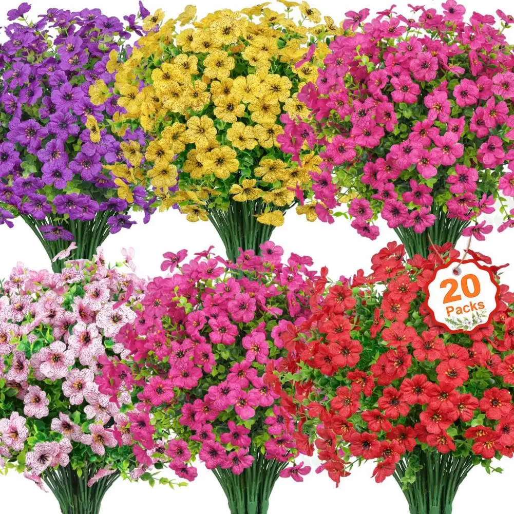 Bright Colors Artificial Flowers Artificial Flowers Realistic Uv Resistant Artificial Flowers for Outdoors for Garden for Spring
Bright Colors Artificial Flowers Artificial Flowers Realistic Uv Resistant Artificial Flowers for Outdoors for Garden for Spring