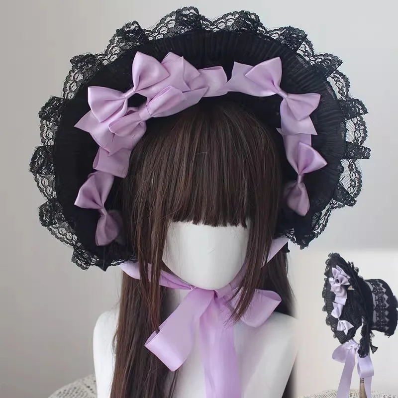 2025 New Original Retro Handmade Gothic Lace Bow Flat Cap Lolita Cosplay Hair Accessories Bonnet Hat Multiple Colors
2025 New Original Retro Handmade Gothic Lace Bow Flat Cap Lolita Cosplay Hair Accessories Bonnet Hat Multiple Colors