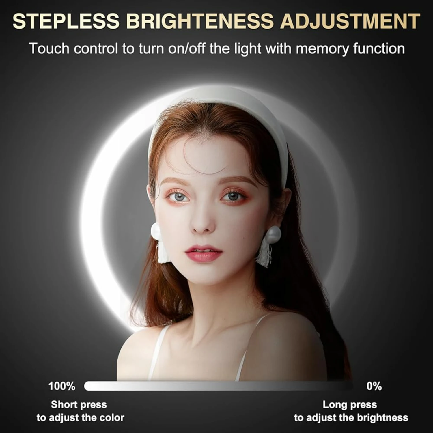 Stylish, Extendable 18 Inch Chrome Wall Mounted Lighted Makeup Mirror with Rechargeable 8.5 Inch Double-Sided LED Magnifying Van
Stylish, Extendable 18 Inch Chrome Wall Mounted Lighted Makeup Mirror with Rechargeable 8.5 Inch Double-Sided LED Magnifying Van