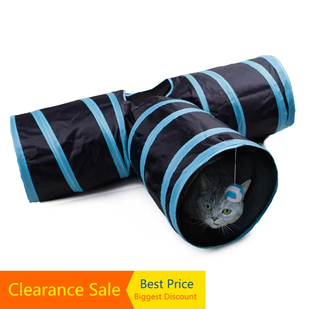 T Shape Cat Tunnel With Hole Three Way Tee Tube Sound Paper Hite and Hunt Toy for Cat Kitten Foldable Save Space Pet Product
T Shape Cat Tunnel With Hole Three Way Tee Tube Sound Paper Hite and Hunt Toy for Cat Kitten Foldable Save Space Pet Product
