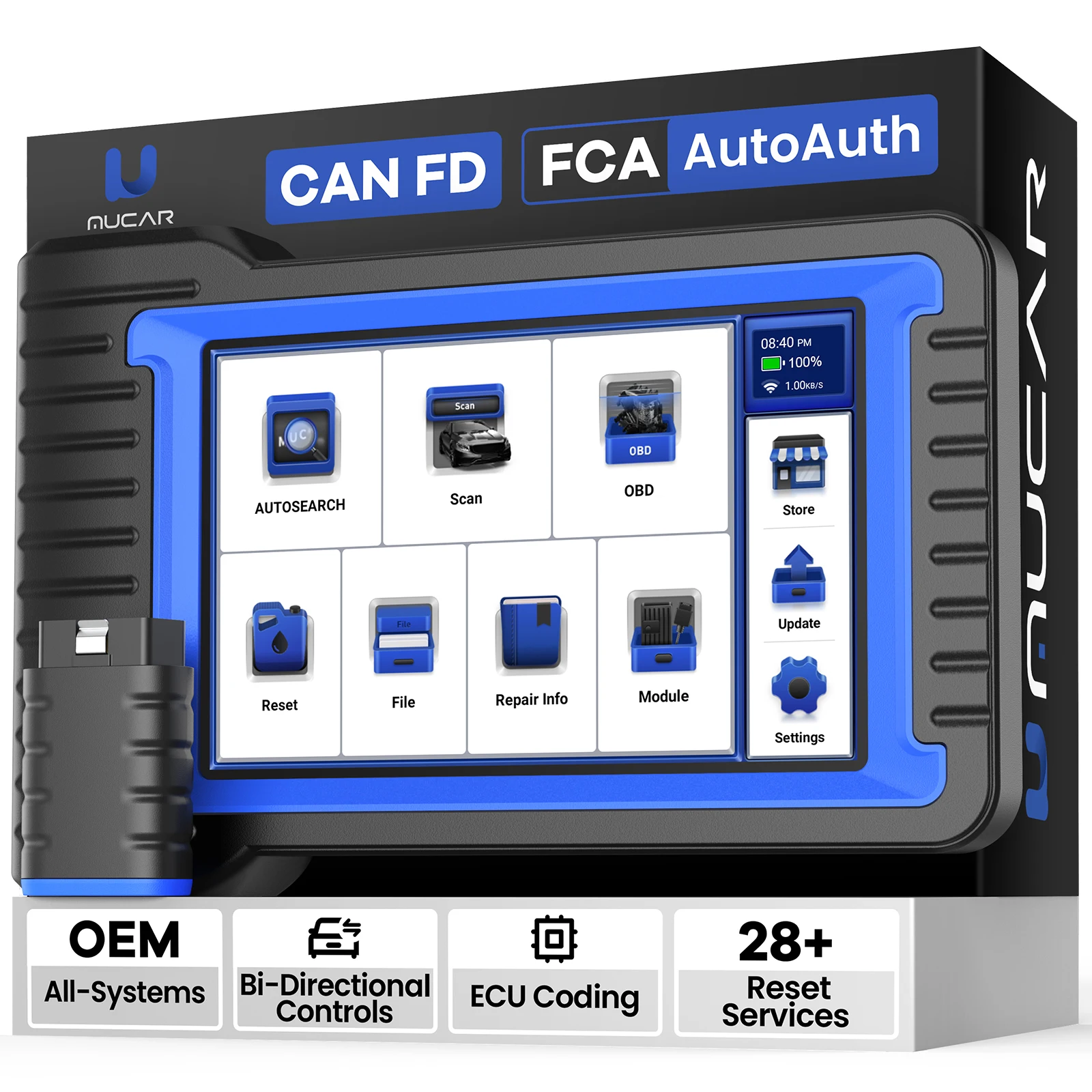 MUCAR VO7 S Professional Car Diagnostic Tool Auto Obd2 Scanner Key Programming CANFD Bidirectional ECU Coding All System 28Reset
MUCAR VO7 S Professional Car Diagnostic Tool Auto Obd2 Scanner Key Programming CANFD Bidirectional ECU Coding All System 28Reset