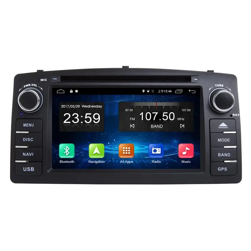 Android car radio for Toyota Corolla E120 2000-2006,BYD F3 2007-2011 stereo screen Carplay Bluetooth GPS Navigation FM radio
Android car radio for Toyota Corolla E120 2000-2006,BYD F3 2007-2011 stereo screen Carplay Bluetooth GPS Navigation FM radio