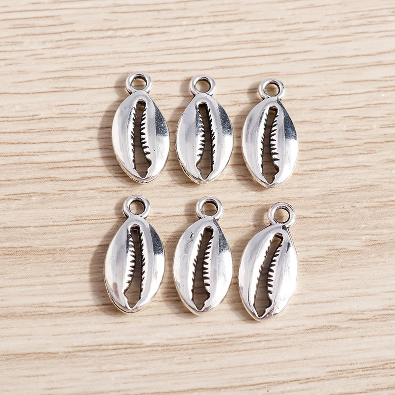 30pcs 8x17mm Cute Alloy Shell Charms Pendants for Jewelry Making Drop Earrings Necklaces Bracelets DIY Handmade Crafts Supplies
30pcs 8x17mm Cute Alloy Shell Charms Pendants for Jewelry Making Drop Earrings Necklaces Bracelets DIY Handmade Crafts Supplies