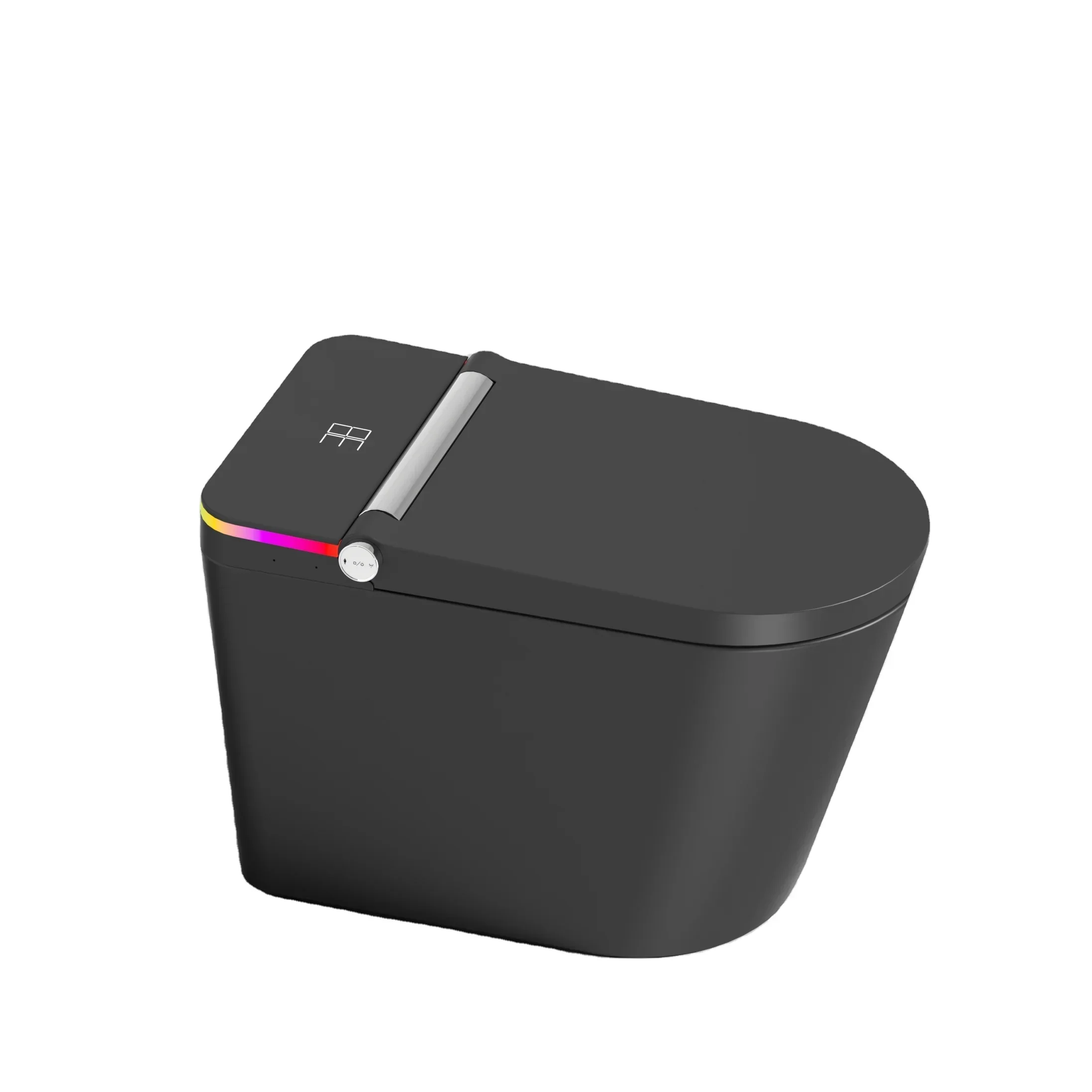 HWELL Hot selling CUPC smart toilet Matte black intelligent WC S-trap/P-trap one piece toilet Automatic lid
HWELL Hot selling CUPC smart toilet Matte black intelligent WC S-trap/P-trap one piece toilet Automatic lid
