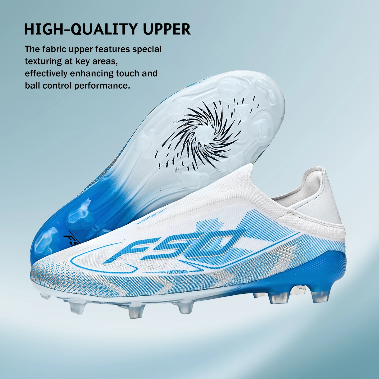 Breathable AG/FG football shoes PU Fabric Mesh Upper TPU Wear-resistant Sole Non-slip Design For Kids Youth Daily Play
Breathable AG/FG football shoes PU Fabric Mesh Upper TPU Wear-resistant Sole Non-slip Design For Kids Youth Daily Play