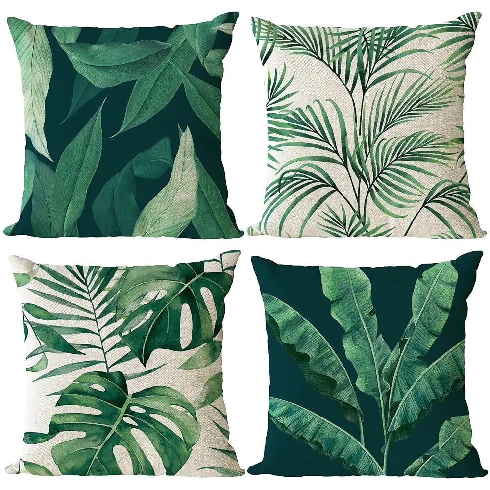 Set Of 4 Green Plants Throw Pillow Covers 24X24 Summer Decoration Pillow Covers Tropical Leaf Pillow Covers Outdoor Sofa Couch
Set Of 4 Green Plants Throw Pillow Covers 24X24 Summer Decoration Pillow Covers Tropical Leaf Pillow Covers Outdoor Sofa Couch