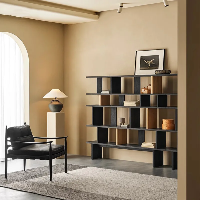 All solid wood simple reading bookshelves, Japanese oak floor-to-ceiling integrated wall-to-wall
All solid wood simple reading bookshelves, Japanese oak floor-to-ceiling integrated wall-to-wall