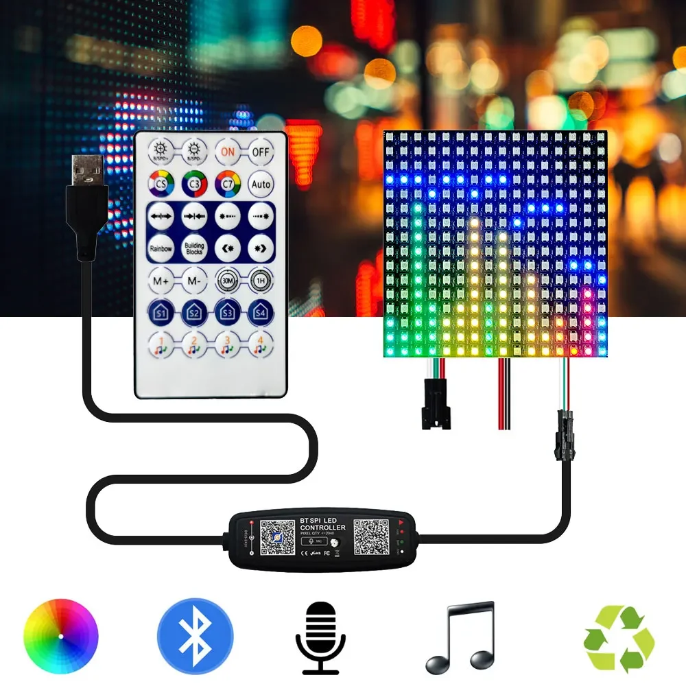 Bluetooth микрофон музыкальный пиксельный модуль Φ Kit DC5V WS2812B Светодиодная панель индивидуально адресуемый экран матрица с 28 клавишами контроллер
Bluetooth микрофон музыкальный пиксельный модуль Φ Kit DC5V WS2812B Светодиодная панель индивидуально адресуемый экран матрица с 28 клавишами контроллер