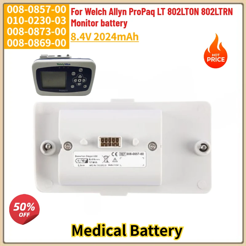 008-0857-00 High Quality Battery 8.4V 2024mAh For Welch Allyn ProPaq LT 802LTON 802LTRN 010-0230-03 008-0873-00 008-0869-00
008-0857-00 High Quality Battery 8.4V 2024mAh For Welch Allyn ProPaq LT 802LTON 802LTRN 010-0230-03 008-0873-00 008-0869-00