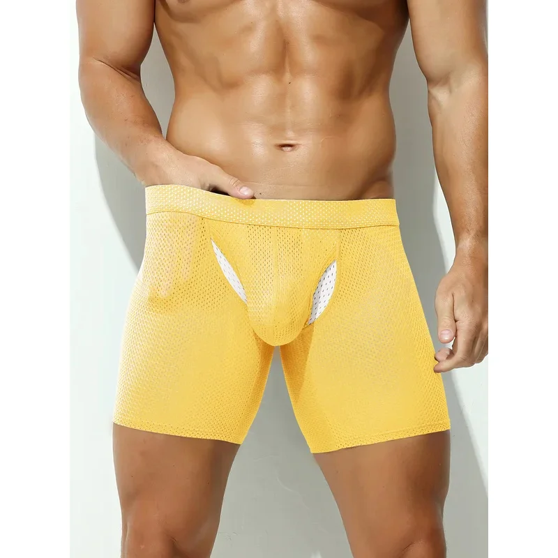 1PCS Men's Sexy U-Convex Mesh Breathable Long Leg Boxer Underwear Comfortable Briefs
1PCS Men's Sexy U-Convex Mesh Breathable Long Leg Boxer Underwear Comfortable Briefs