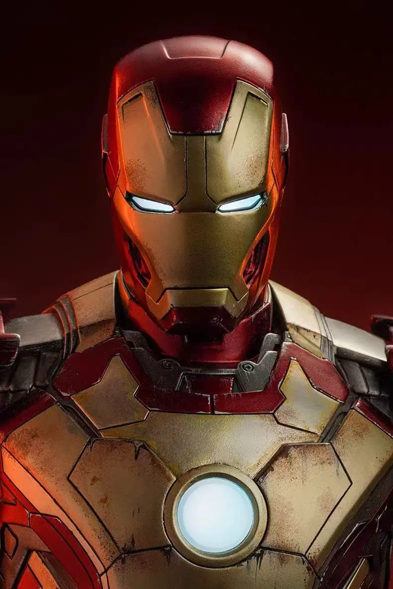 Marvel Iron Man MK42 Statue Quarter Scale Battle Damaged LED Light Up Collectible Weathered Finish Premium Display
Marvel Iron Man MK42 Statue Quarter Scale Battle Damaged LED Light Up Collectible Weathered Finish Premium Display