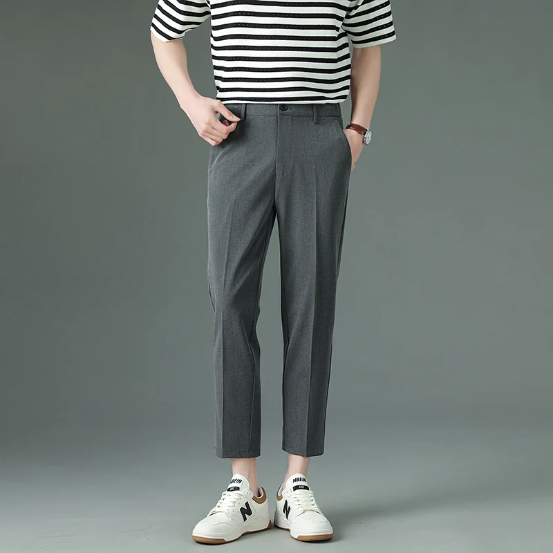 SF05 New men's Slim business formal casual small legged pants spring and summer senior falling suit pants
SF05 New men's Slim business formal casual small legged pants spring and summer senior falling suit pants